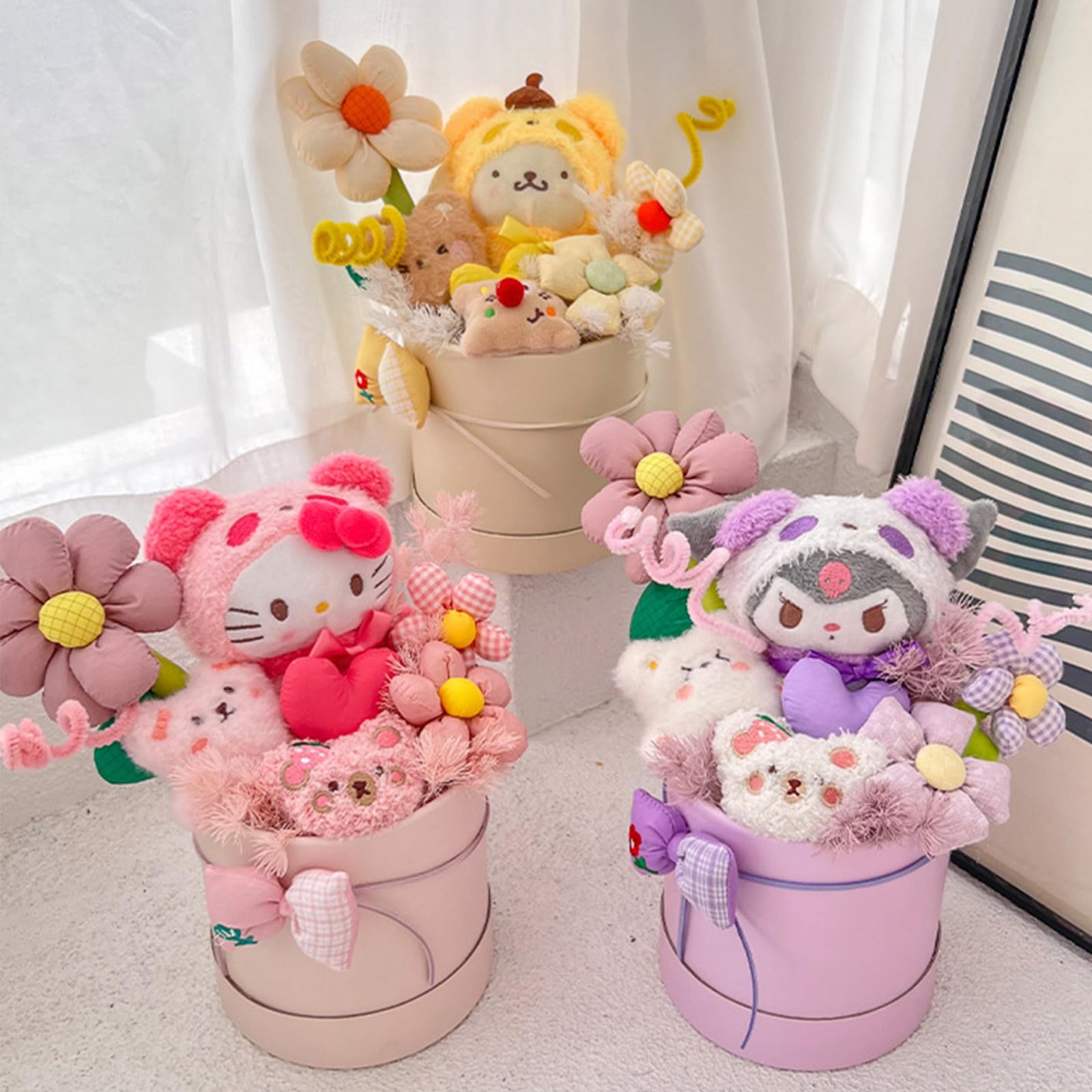 ぬいぐるみ付き花束 Amazon.co.jp: 花束 ぬいぐるみ花束 バケツ人形の花束 花束ギフト